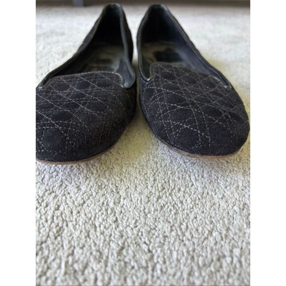 Dior Black Cannage Suede Loafers, Sz 36, 5.5 $995 - Picture 3 of 8